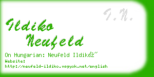 ildiko neufeld business card